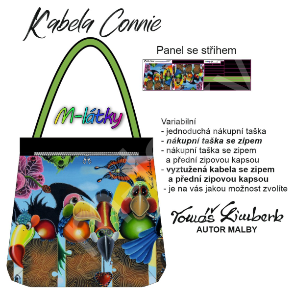 TL Panel se střihem -  Kabela Connie - Papoušci - autor originálu obrazu - Tomáš Limberk (3)