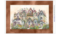 OB Panel 45x31 cm (prostírání)domečky náš tisk na objednávku