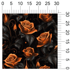 OB Metráž fantasy gothic růže náš tisk na objednávku – výběr z materiálů