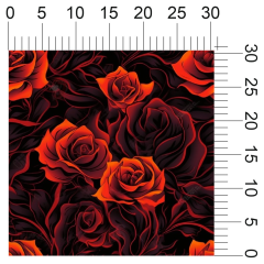 OB Metráž fantasy gothic růže náš tisk na objednávku – výběr z materiálů