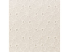 PA Madeira - vyšívaná kvítka smetanová 100% bavlna