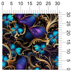 OB Metráž fraktál - abstrakce náš tisk na objednávku – výběr z materiálů