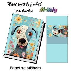 OB Panel - nastavitelný obal na knihu - pes náš sublimační tisk na objednávku - výběr z materiálů