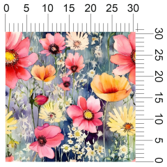 OB Metráž květy náš tisk na objednávku – výběr z materiálů