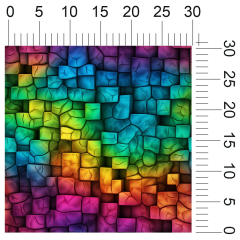 OB Vzor  - 3D Abstrakce výběr z variant materiálu - vlastní tisk na objednávku