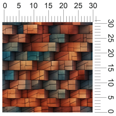 OB Vzor  - 3D Abstrakce výběr z variant materiálu - vlastní tisk na objednávku