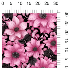 OB Metráž květy náš tisk na objednávku – výběr z materiálů