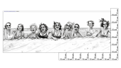 OB Panel  145 x 55 cm  - kamarádky na pláži Materiál - výběr z variant