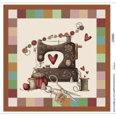 OB Panel k ušití  - dekorativní polštář - šicí stroj výběr z variant