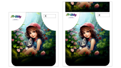 Panel k ušití  - Zástěra - malá, střední nebo velká - s kapsou nebo bez  - výběr z variant a materiálů - hasiči (2)