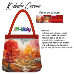 OB Panel se střihem -  Kabela Connie - podzimní krajina návod k panelu zdarma - více v popisu produktu