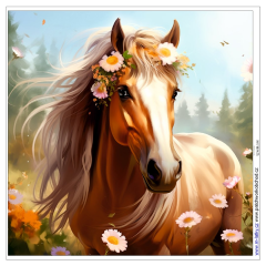 OB Panel k ušití  - dekorativní polštář - kůň výběr z variant