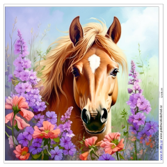 OB Panel k ušití  - dekorativní polštář - kůň výběr z variant