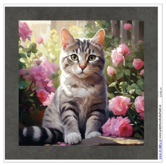 OB Panel k ušití  - dekorativní polštář - kočka výběr z variant