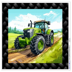 OB Panel k ušití  - dekorativní polštář - traktor výběr z variant