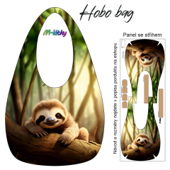 OB Hobo bag Basic  (nákupní taška) - lenochod - výběr z materiálů