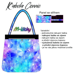 OB Kabela  Connie - geometrie Panel k ušití - náš tisk na objednávku