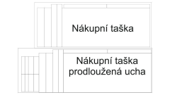 Panel k ušití  - nákupní taška/nákupní taška s prodluženými uchy - výběr z typu a materiálů  - čivava (1)