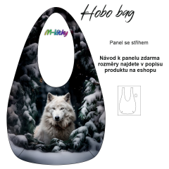 OB Hobo bag Basic  (nákupní taška) - Vlk - panel se střihem tisk na objednávku