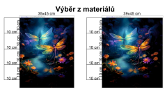 Panel 35-39 x 45 cm (více v popisu produktu) dívka v černém (1)