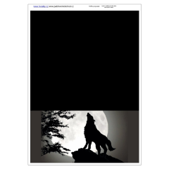 OB Panel  o rozměru 25x35 cm - vhodný na ušití peněženky - vlk výběr z variant materiálu - vlastní sublimační tisk na objednávku