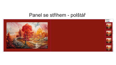 OB Panel k ušití  - kompletní polštář obdélník - krajina výběr z variant