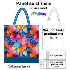 OB Nákupní taška - abstrakce panel se střihem náš tisk na objednávku