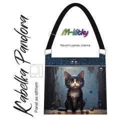 OB Panel k ušití - Crossbody kabelka Pandora - Kocour vlastní tisk na objednávku - výběr z variant