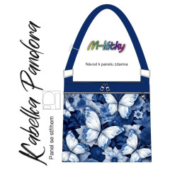 OB Panel k ušití - Crossbody kabelka Pandora - Motýli vlastní tisk na objednávku - výběr z variant