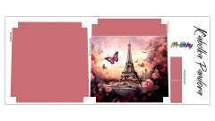 Panel k ušití - Crossbody kabelka Pandora - Motýli (2)