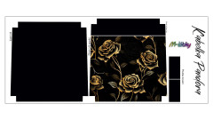 Panel k ušití - Crossbody kabelka Pandora - Barevné květy (3)