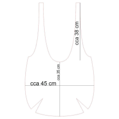 Panel k ušití  - Hobo bag  (nákupní taška) - výběr z typu a materiálů (1)