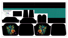 B - Panel k ušití - Tříkomorová kabelka Karla - střih Stilla Art (Marcela Bednářová) - bílá sova (2)