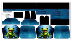 B - Panel k ušití - Tříkomorová kabelka Karla - střih Stilla Art (Marcela Bednářová) - vážky (3)