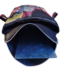 Panel se střihem - Batoh Sirena - dvoukomorový překlápěcí batoh (7)