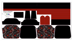 B - Panel k ušití - Tříkomorová kabelka Karla - střih Stilla Art (Marcela Bednářová) - žába (3)