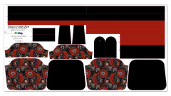 B - Panel k ušití - Tříkomorová kabelka Karla - střih Stilla Art (Marcela Bednářová) - ornamenty (3)