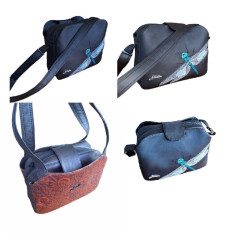 B - Panel k ušití - Tříkomorová kabelka Karla - střih Stilla Art (Marcela Bednářová) - pampelišky (1)