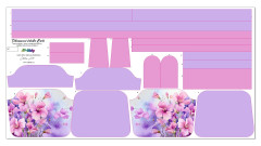 B - Panel k ušití - Tříkomorová kabelka Karla - střih Stilla Art (Marcela Bednářová) - ornamenty (2)