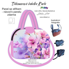 B - Panel k ušití - Tříkomorová kabelka Karla - střih Stilla Art (Marcela Bednářová) - ornamenty (3)