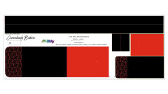 B - Panel k ušití - Set tříkomorých crossbody kabelek Babies - střih Stilla Art (Marcela Bednářová) - černá kočka (2)