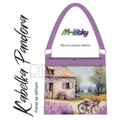 OB Panel k ušití - Crossbody kabelka Pandora - Provance - levandule vlastní tisk na objednávku - výběr z variant