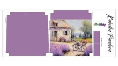 Panel k ušití - Crossbody kabelka Pandora - Růže (3)