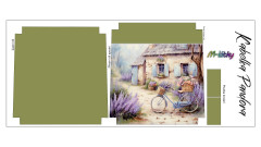 Panel k ušití - Crossbody kabelka Pandora - Provance - levandule (5)