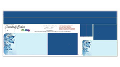 B - Panel k ušití - Set tříkomorých crossbody kabelek Babies - střih Stilla Art (Marcela Bednářová) - vážky na květech (2)