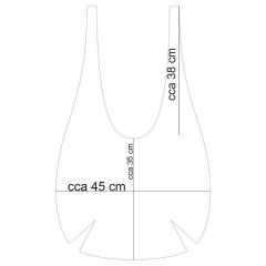 Panel k ušití  - Hobo bag  (nákupní taška) - vážky (2)