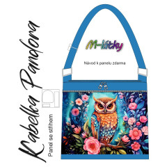 OB Panel k ušití - Crossbody kabelka Pandora - Sova vlastní tisk na objednávku - výběr z variant