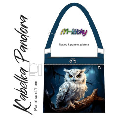 OB Panel k ušití - Crossbody kabelka Pandora - Sova vlastní tisk na objednávku - výběr z variant