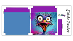 Panel k ušití - Crossbody kabelka Pandora - Kočka v knihovně (2)