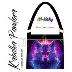 Panel k ušití - Crossbody kabelka Pandora - Pštros (2)